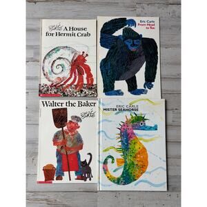 Lot of Books by Eric Carle Walter Seahorse House for Hermit crab EUC